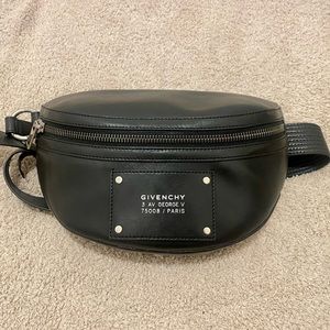 SOLD ON DEPOP / Givenchy Tag Bum Bag in Smooth Leather